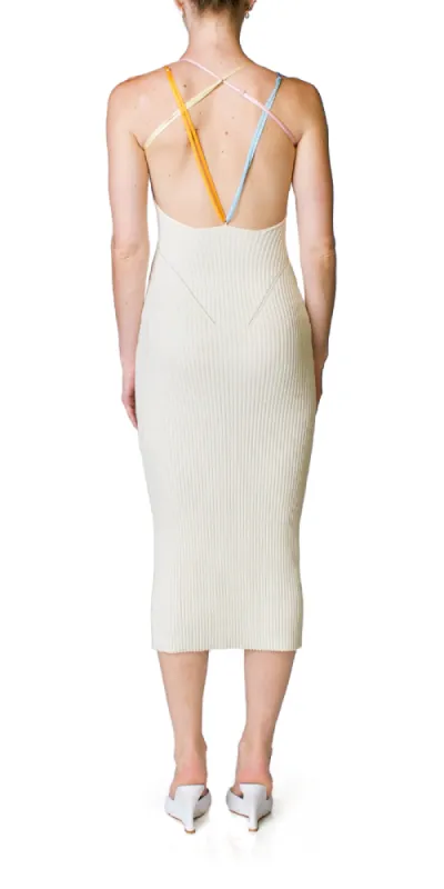 Rivoli Open Back Midi Dress sold by Maison Rogue