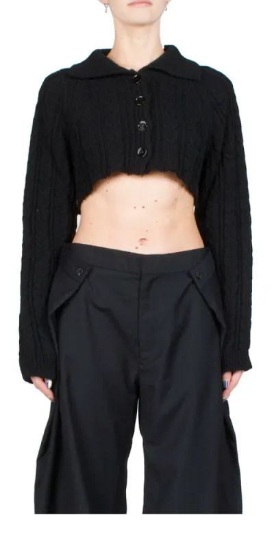 Micro Knit Cardigan sold by Maison Rogue