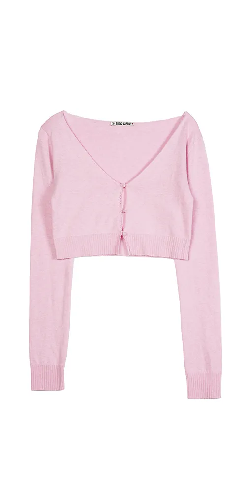 Estela Cardigan Camellia sold by Maison Rogue product image thumbnail 5