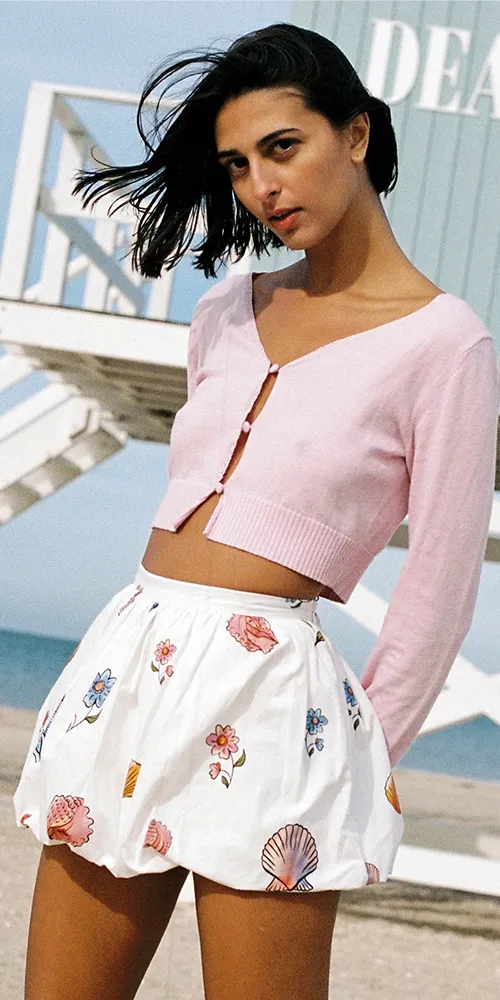 Estela Cardigan Camellia sold by Maison Rogue product image thumbnail 2