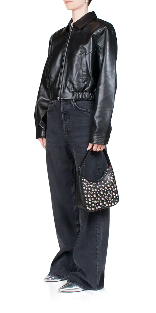 Shoreditch Ski Club x AGOLDE Essie Recycled Leather Jacket sold by Maison Rogue product image thumbnail 2