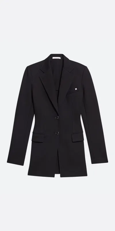Waisted Ponte Blazer Black made by Helmut Lang
