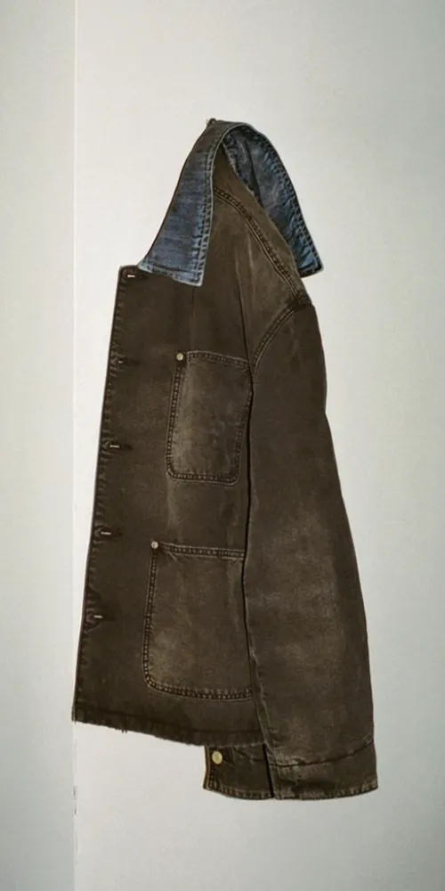 Chore Coat Washed Black sold by Maison Rogue product image thumbnail 4