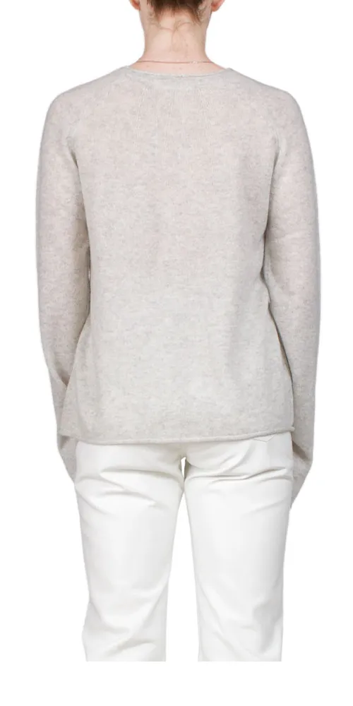 Yoke Cashmere Crew Heather Grey sold by Maison Rogue product image thumbnail 3