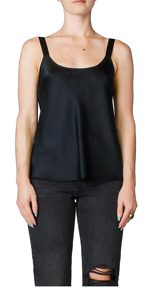 Silk Scoop Neck Cami sold by Maison Rogue
