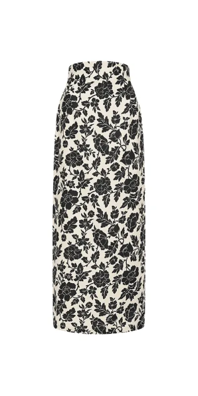 Romeo Skirt Noir Bloom sold by Maison Rogue