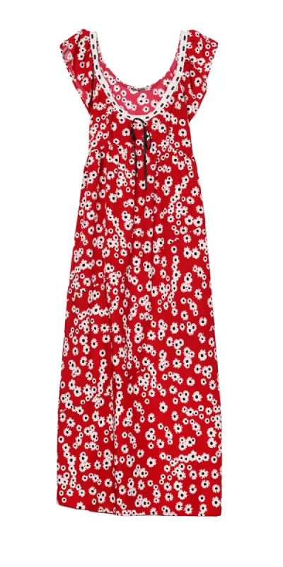 Violette Midi Dress Peony sold by Maison Rogue