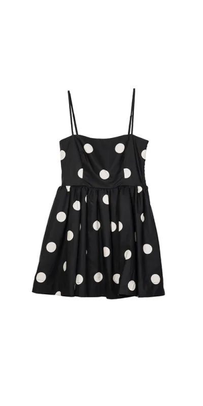 Nadine Polka Dot Mini Dress sold by Maison Rogue