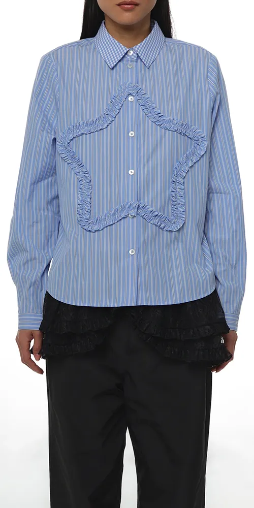 Sirius Shirt Light Blue Stripe sold by Maison Rogue product image thumbnail 3