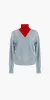 Bamboo Sweater Light Blue sold by Maison Rogue