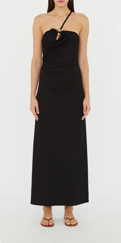 Concave Stone Cami Dress Black made by Christopher Esber