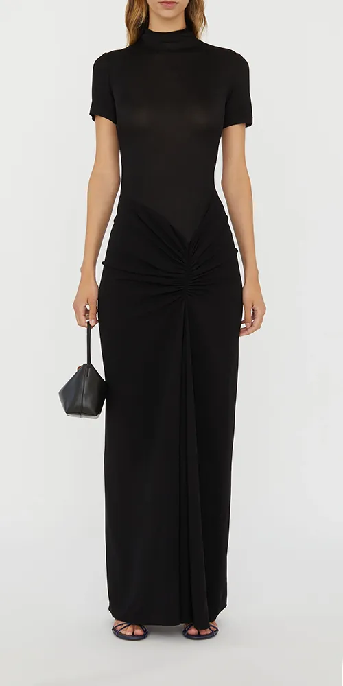 Fusion Ruched Tee Gown sold by Maison Rogue