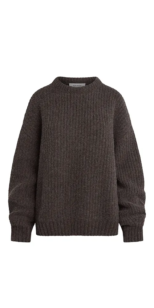 Crewneck Sweater Taupe sold by Maison Rogue