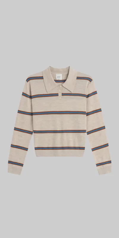 James Stripe Polo sold by Maison Rogue