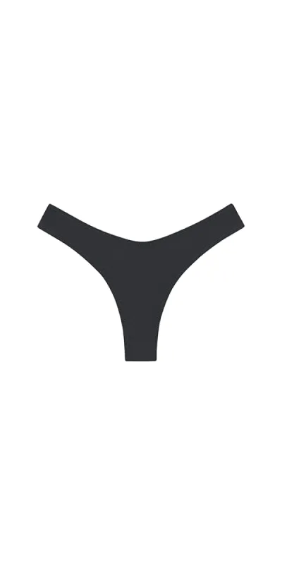Lulu Bikini Bottom Charcoal sold by Maison Rogue