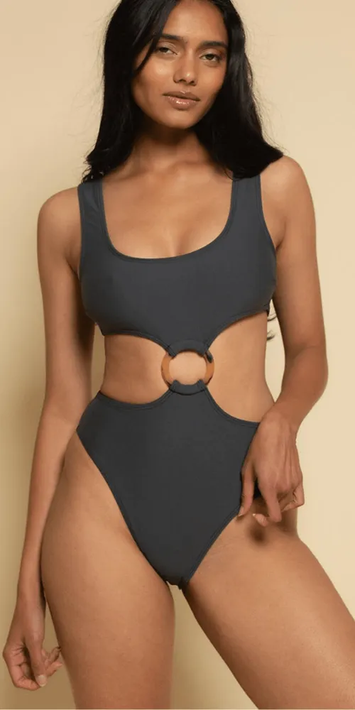 Ky One-Piece Charcoal sold by Maison Rogue product image thumbnail 2