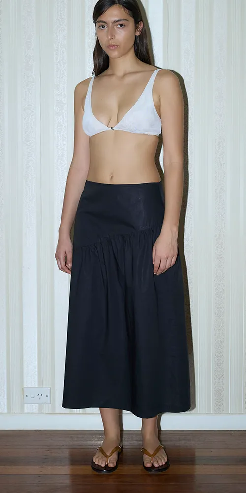 Angle Skirt Black sold by Maison Rogue product image thumbnail 2