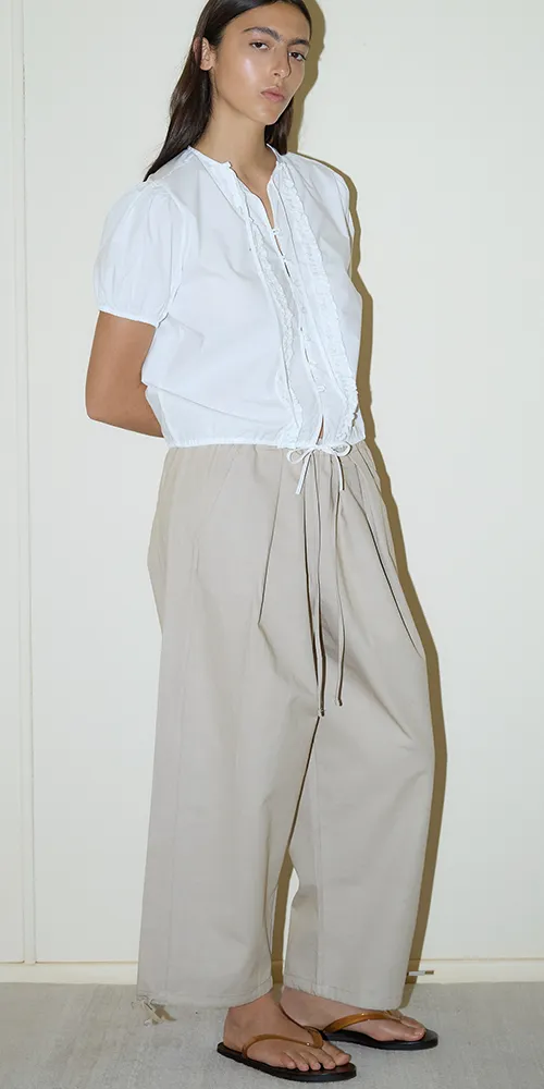 Double Frill Top White sold by Maison Rogue product image thumbnail 2