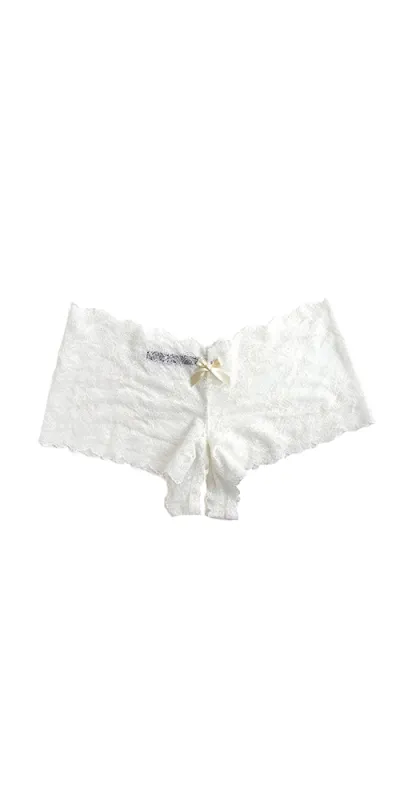 &oh™ Luxe Lace Crotchless Brief sold by Maison Rogue