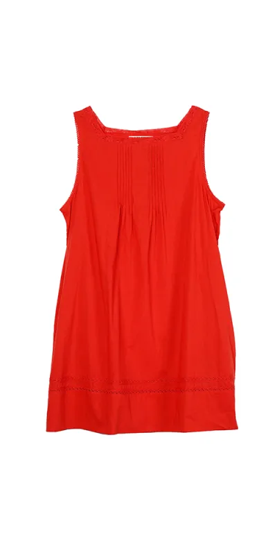 Pavo Cotton Dress Clay sold by Maison Rogue