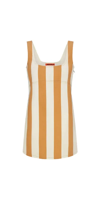 Sahara Striped Denim Dress made by Simon Miller
