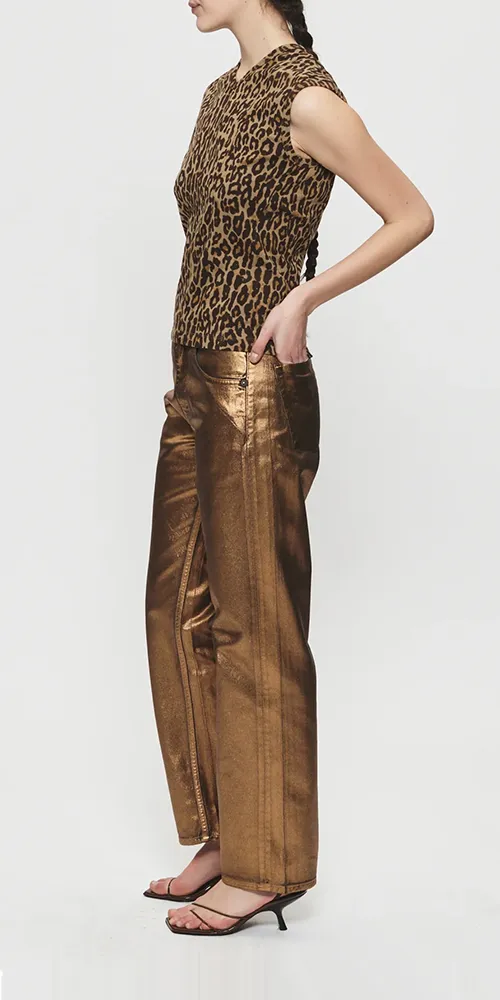 Double-V Vest Leopard sold by Maison Rogue product image thumbnail 3