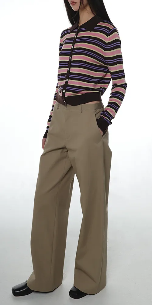 Summers Cardigan Brown Stripe sold by Maison Rogue product image thumbnail 3