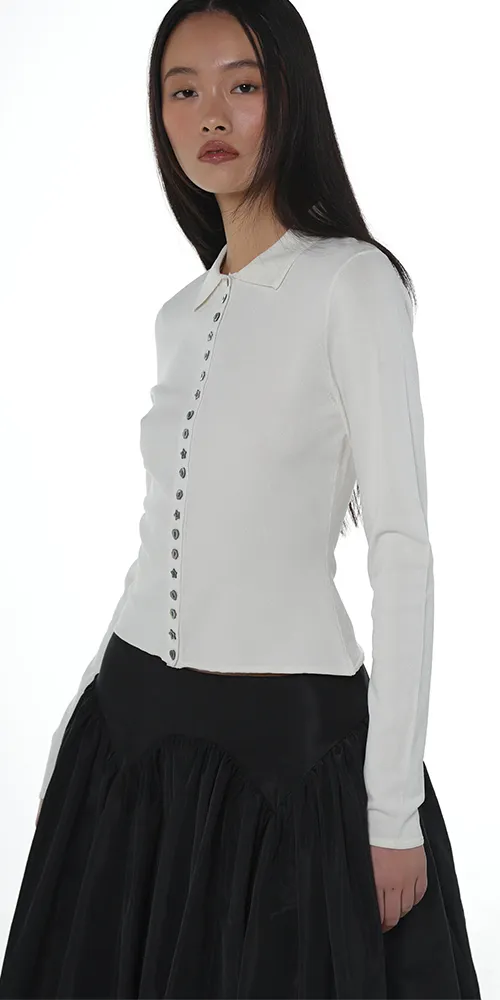 Fiction Cardigan White sold by Maison Rogue product image thumbnail 2