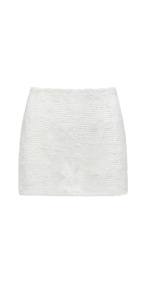 Micro Skirt Margarita Floral Lace sold by Maison Rogue