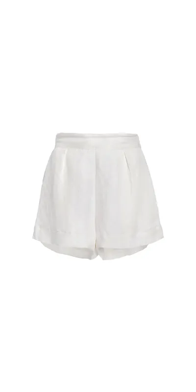 High-Waist Linen Short sold by Maison Rogue