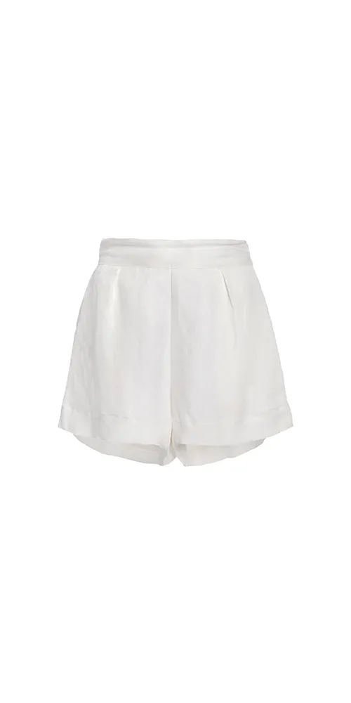 High-Waist Linen Short sold by Maison Rogue