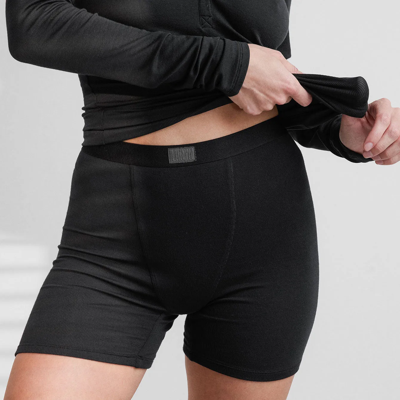 Soft Modal Rib Boyshort sold by Maison Rogue product image thumbnail 4