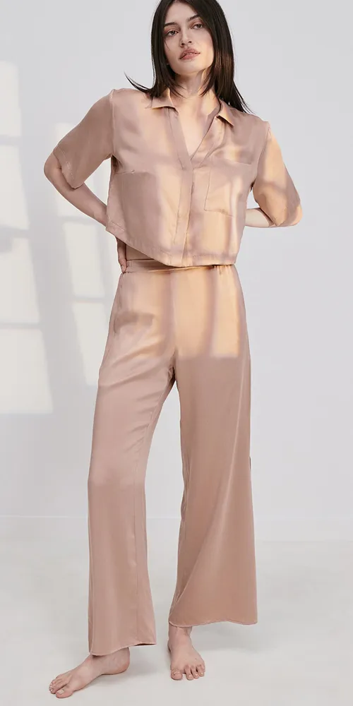 Washable Silk High Rise Pant Set sold by Maison Rogue product image thumbnail 2