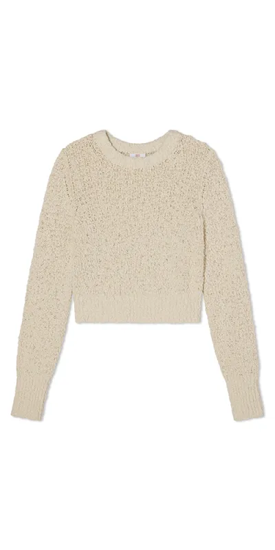 Textured Cotton Shrunken Crew Neck sold by Maison Rogue