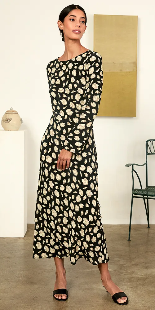 Gaia Long Sleeve Midi Dress sold by Maison Rogue product image thumbnail 3