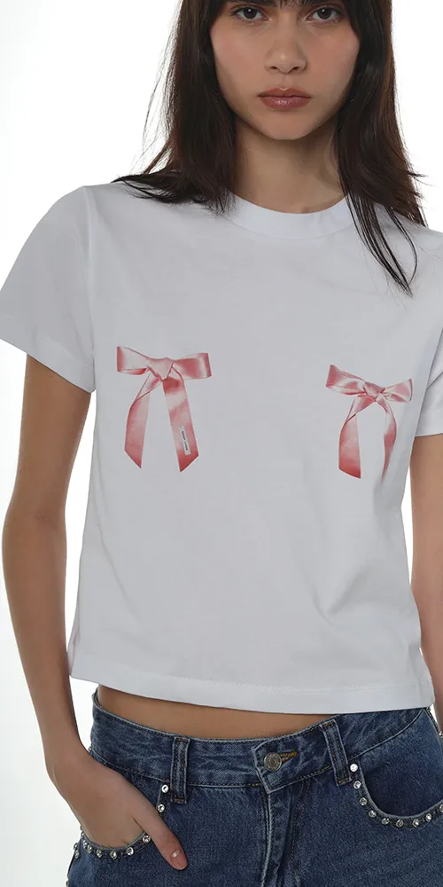 Bow Ame Tee sold by Maison Rogue product image thumbnail 2