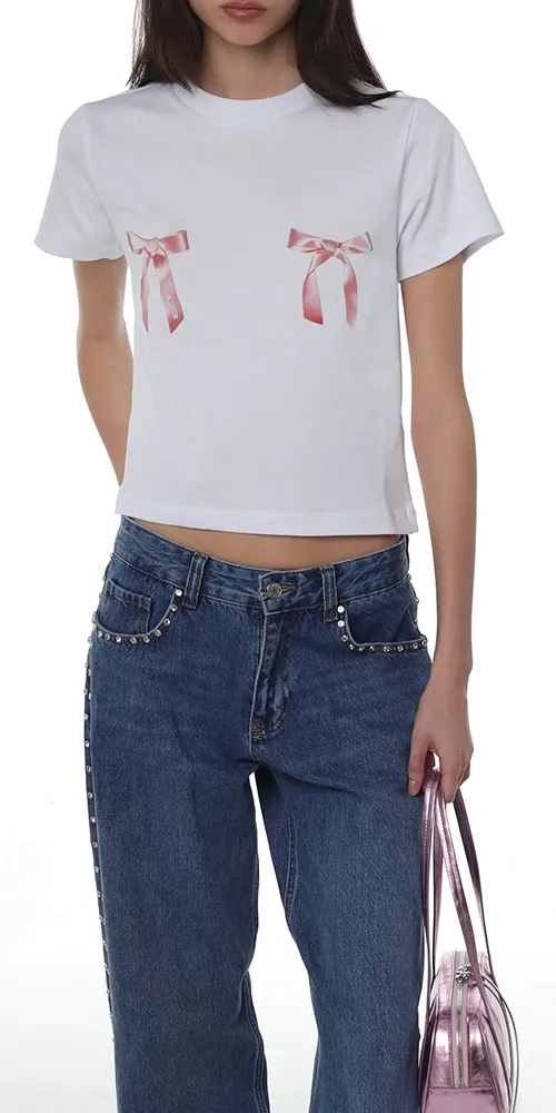 Bow Ame Tee sold by Maison Rogue product image thumbnail 3