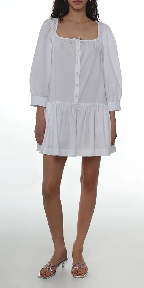 Delia Dress White sold by Maison Rogue product image thumbnail 2