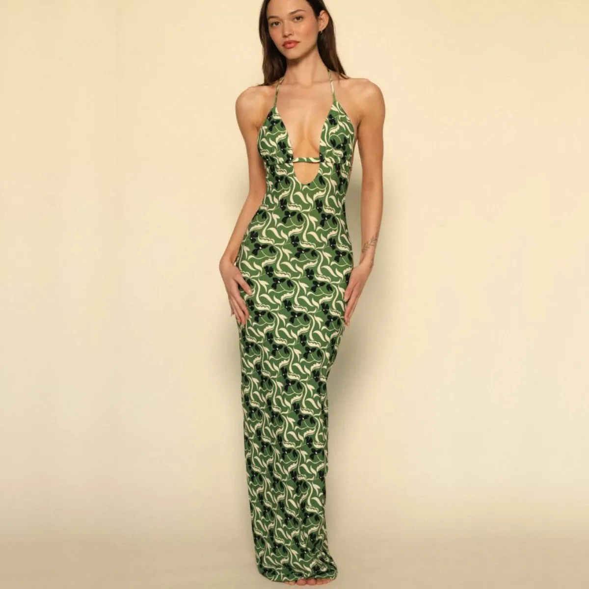 Emma Maxi Dress Veronica Floral sold by Maison Rogue product image thumbnail 4