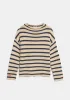 Lamis Stripe Cotton Sweater sold by Maison Rogue
