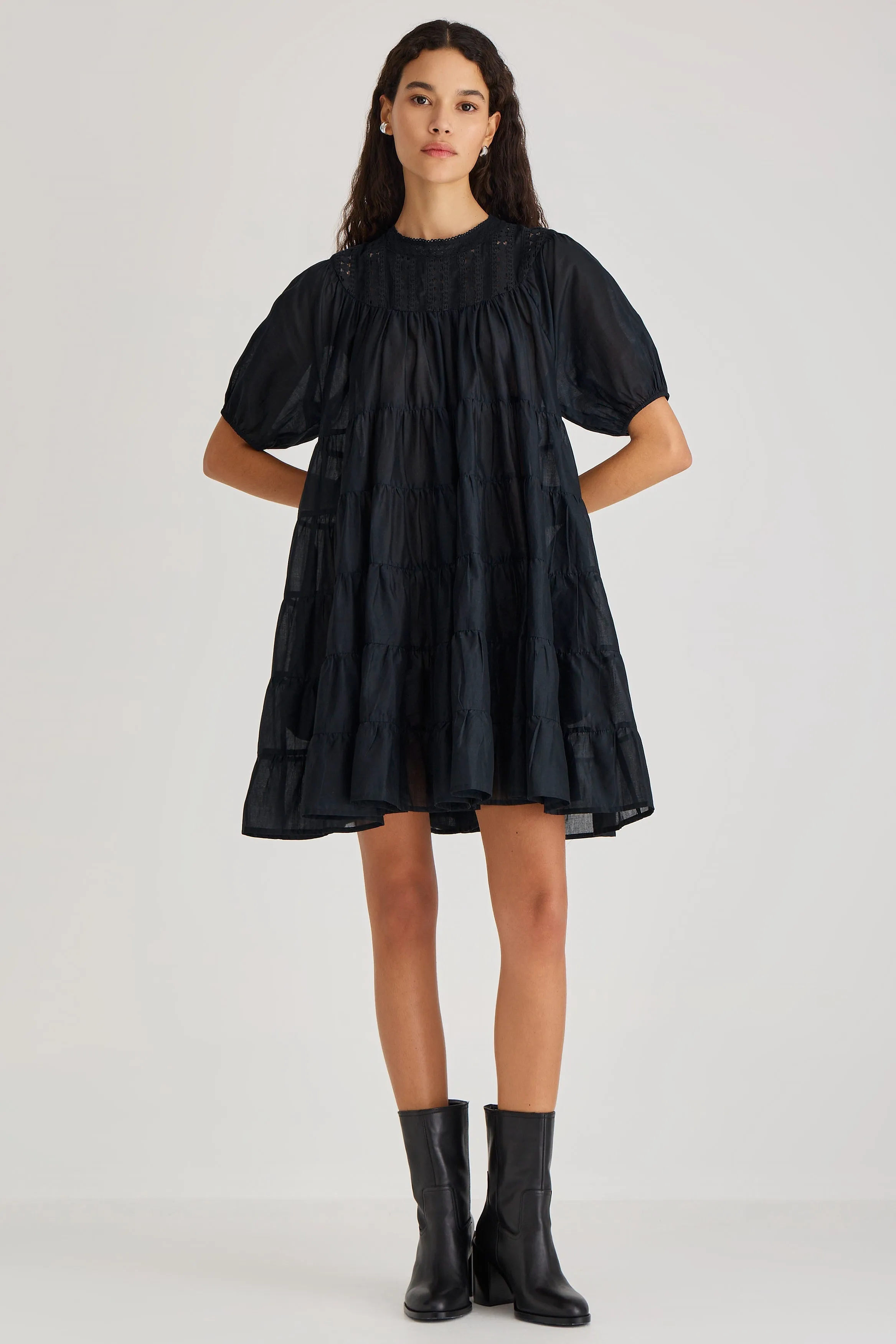 Estelle Dress Black sold by Maison Rogue product image thumbnail 3
