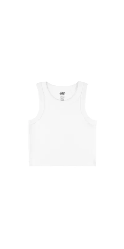 Organic Crop Tank White sold by Maison Rogue