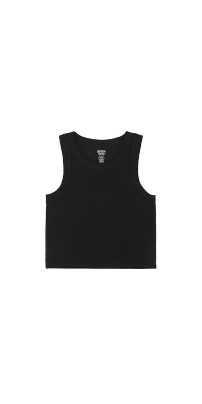 Organic Crop Tank Black sold by Maison Rogue