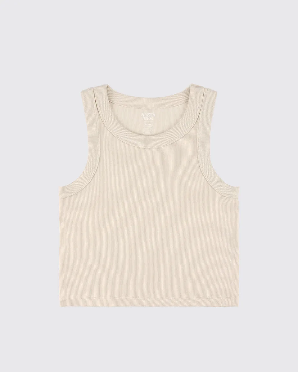 Organic Crop Tank Bone sold by Maison Rogue product image thumbnail 3
