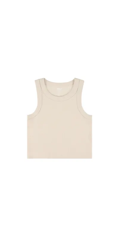Organic Crop Tank Bone sold by Maison Rogue