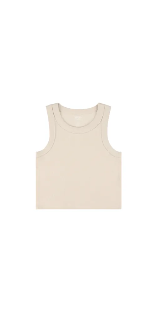 Organic Crop Tank Bone sold by Maison Rogue