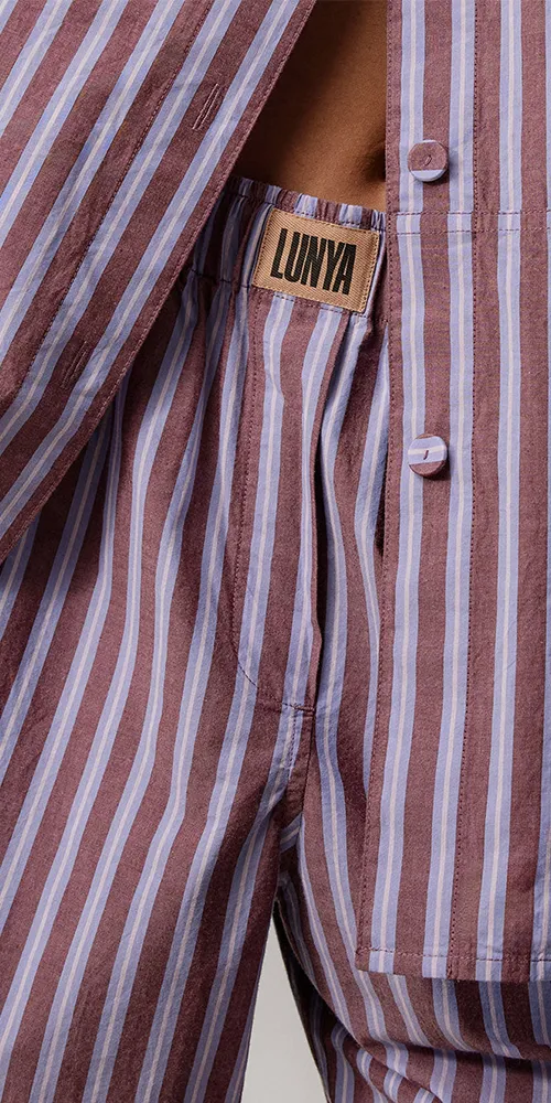 Airy Cotton Straight Leg Pant Odyssey Stripe sold by Maison Rogue product image thumbnail 2