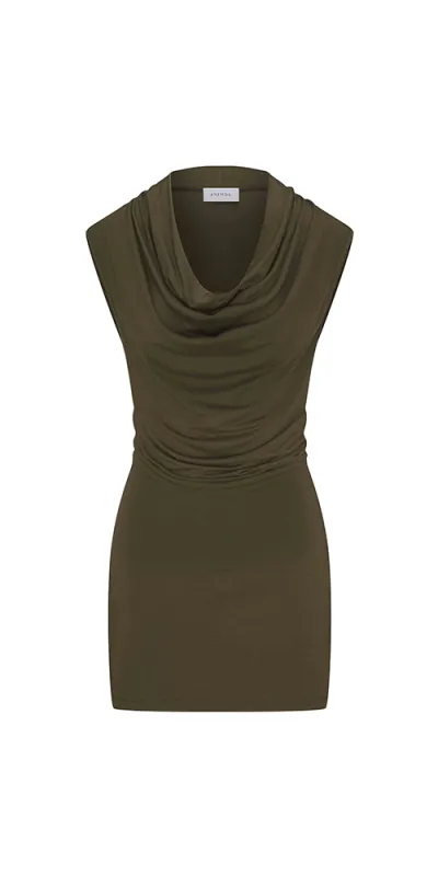 Cowl Neck Mini Dress made by Anemos