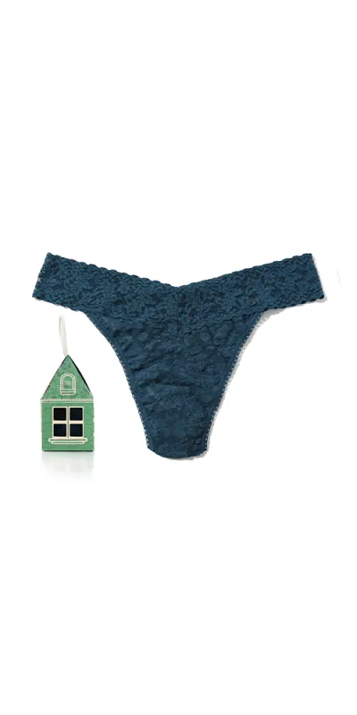 Signature Lace® Original Rise Gingerbread House Deep Waters Blue sold by Maison Rogue