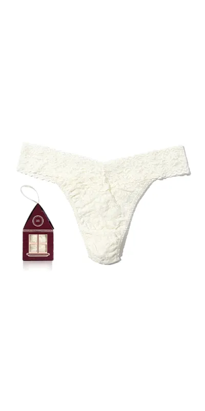 Signature Lace® Original Rise Gingerbread House Pack Marshmallow made by Hanky Panky